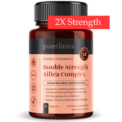 Complesso di silice a doppia forza 2000 mg x 90 compresse (con zinco, boro e manganese)