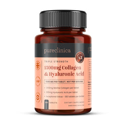 Collagene a tripla potenza E acido ialuronico - 1500 mg x 180 compresse (1200 mg di collagene, 300 mg di HA in una compressa)