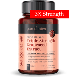 Estratto di semi d'uva a tripla potenza - 300 mg x 180 compresse - 90% proantocianidine oligomeriche