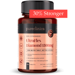 UltraFlex Diamante 1500 mg x 180 compresse. Glucosamina, condroitina, collagene, vitamina C e calcio