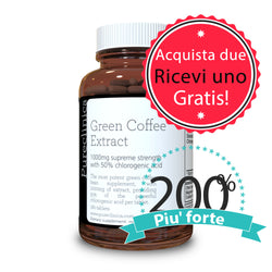 Estratto di chicchi di caffè verde - 1000mg (50% acido clorogenico) x 180 compresse - Doppia forza